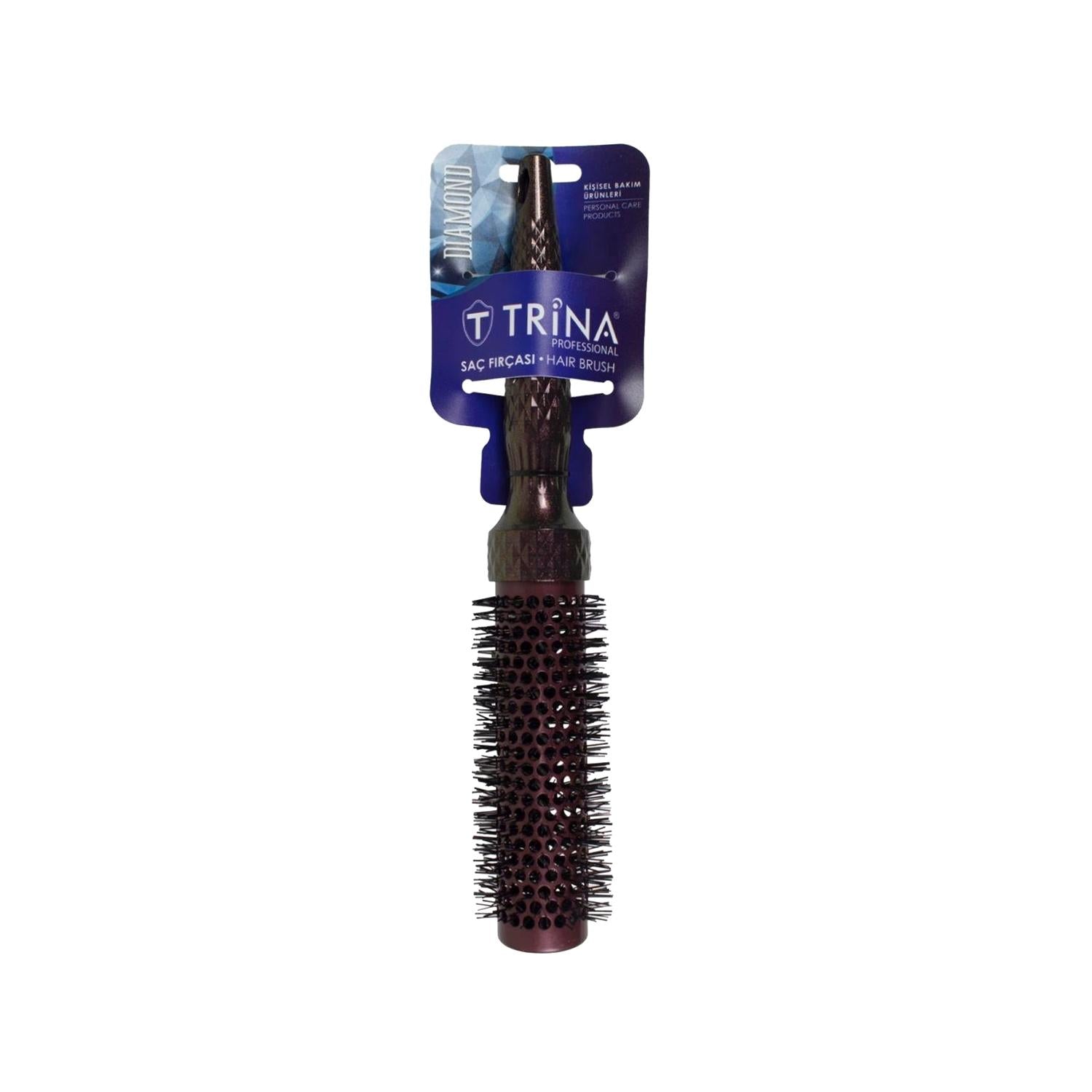 Trina Diamond Hair Brush 33 mm - Gentle Detangling &amp; Styling Tool