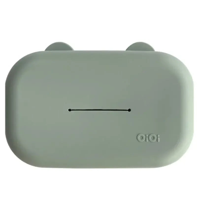 OiOi Silicone Wipe Cover in River Green for Easy Dispensing