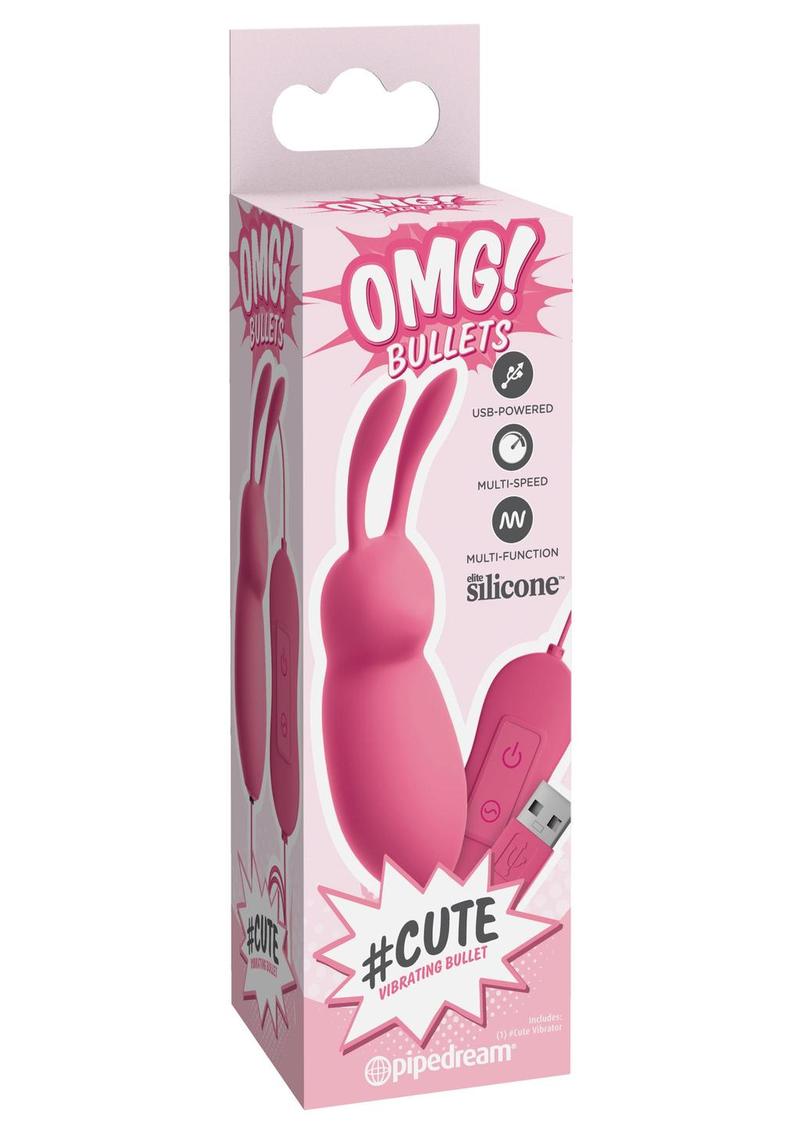 OMG! Bullets Cute USB-Powered Silicone Vibrating Bullet