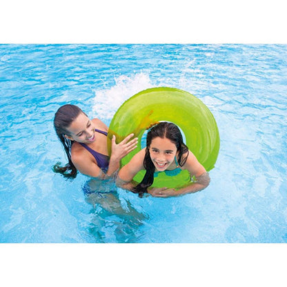 Intex Transparent Jumbo Swim Ring - 76cm Inflatable Pool Float for Kids &amp; Adults - Fun Beach &amp; Water Toy