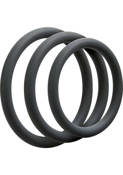 OptiMALE 3 C Ring Set Thin Silicone Cock Ring