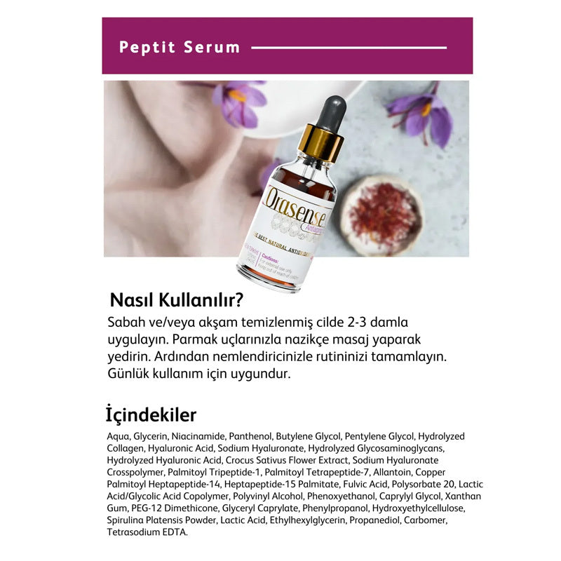 Orasense Regenerating Peptide Serum with Saffron 30 ml