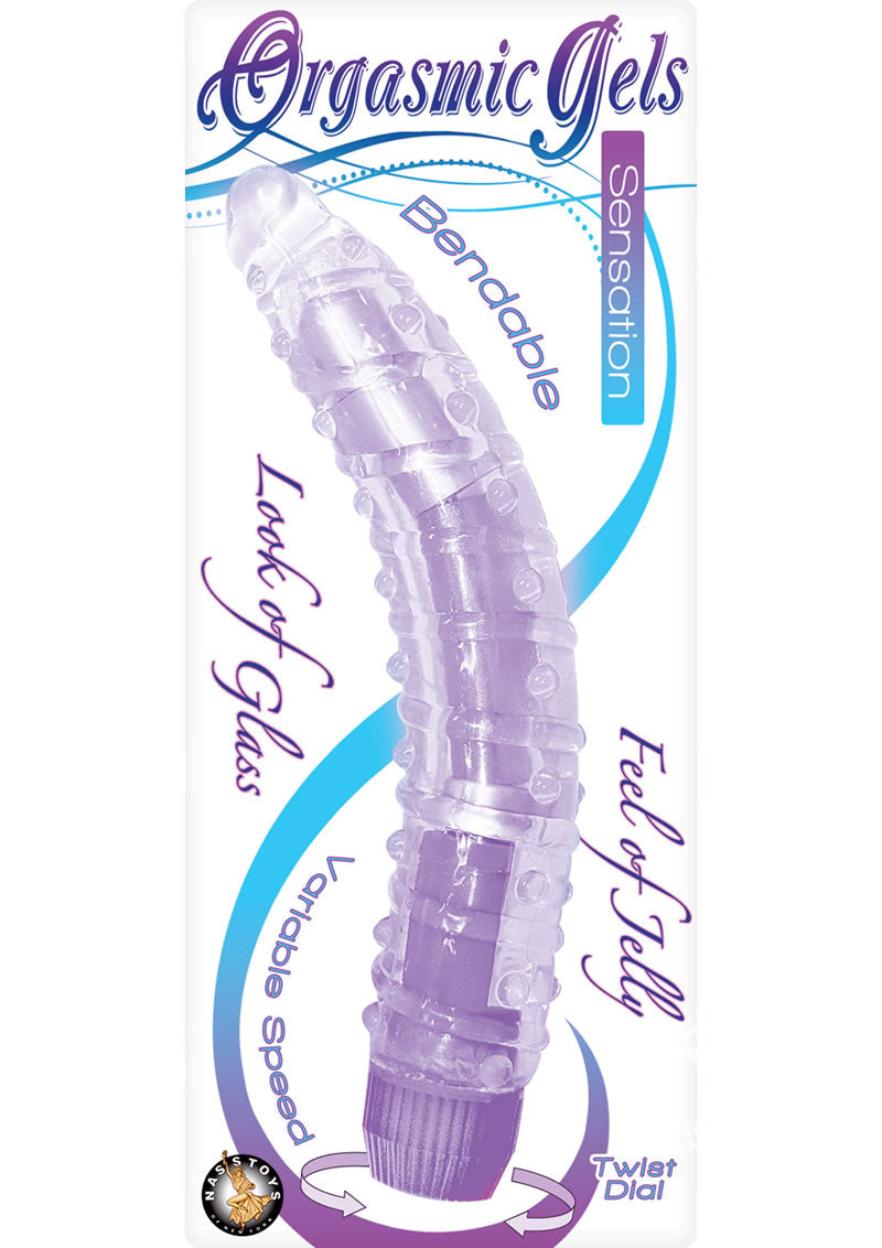 Orgasmic Gels Sensation Bendable Vibrator Variable Speed Jelly Toy