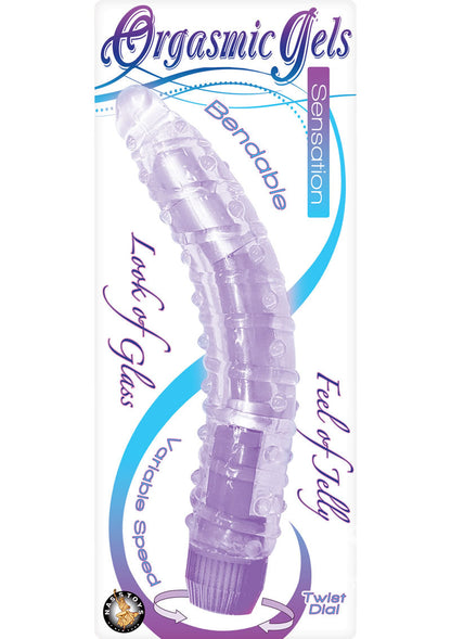 Orgasmic Gels Sensation Bendable Vibrator Variable Speed Jelly Toy