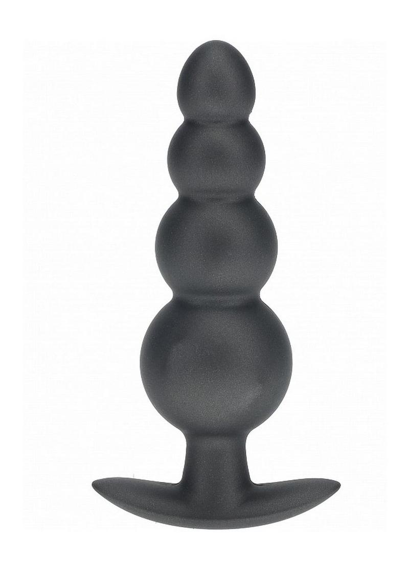 Ouch! Smooth Silicone Beaded Anal Plug