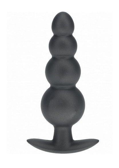 Ouch! Smooth Silicone Beaded Anal Plug