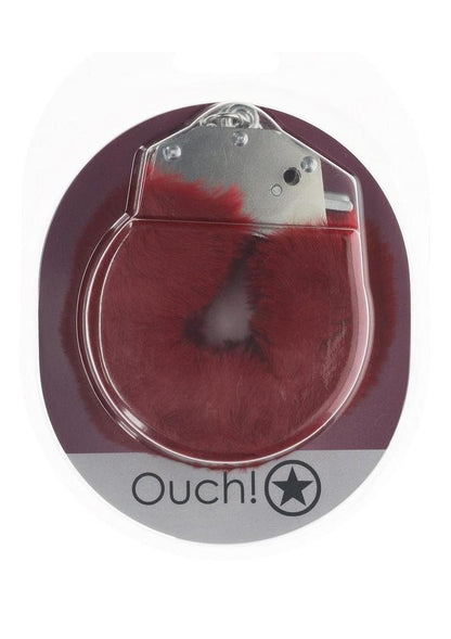 Ouch! Fluffy Handcuffs Burgundy