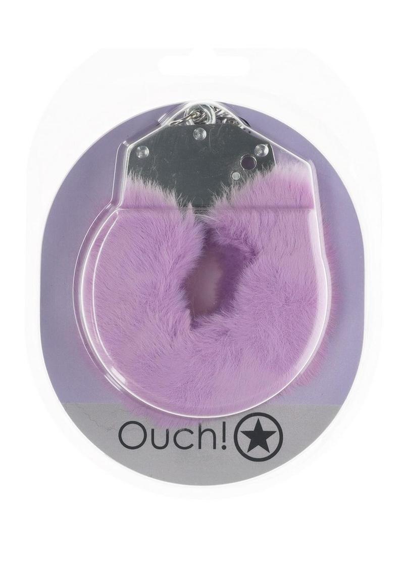 Ouch! Fluffy Handcuffs Burgundy
