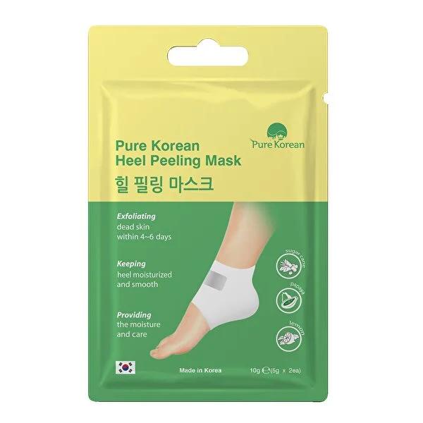 Pure Korean Foot Peel Mask: Exfoliate Dry, Cracked Heels for Soft, Smooth Feet - Papaya &amp; Lemon Infused Treatment