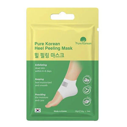 Pure Korean Foot Peel Mask: Exfoliate Dry, Cracked Heels for Soft, Smooth Feet - Papaya &amp; Lemon Infused Treatment