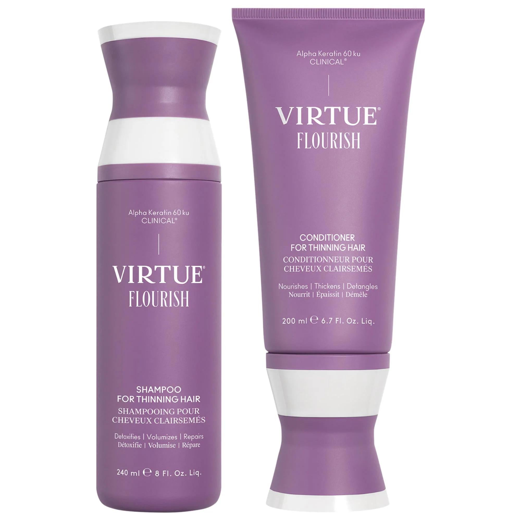 Flourish Thickening Shampoo &amp; Conditioner Set: Volumizing Hair Loss Solution | Sulfate &amp; Paraben Free for Fine &amp; Medium Thinning Hair