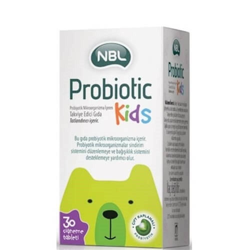 NBL Probiotic Kids Chewable Tablets - Boosts Digestive &amp; Immune Health for Children - 30 Count