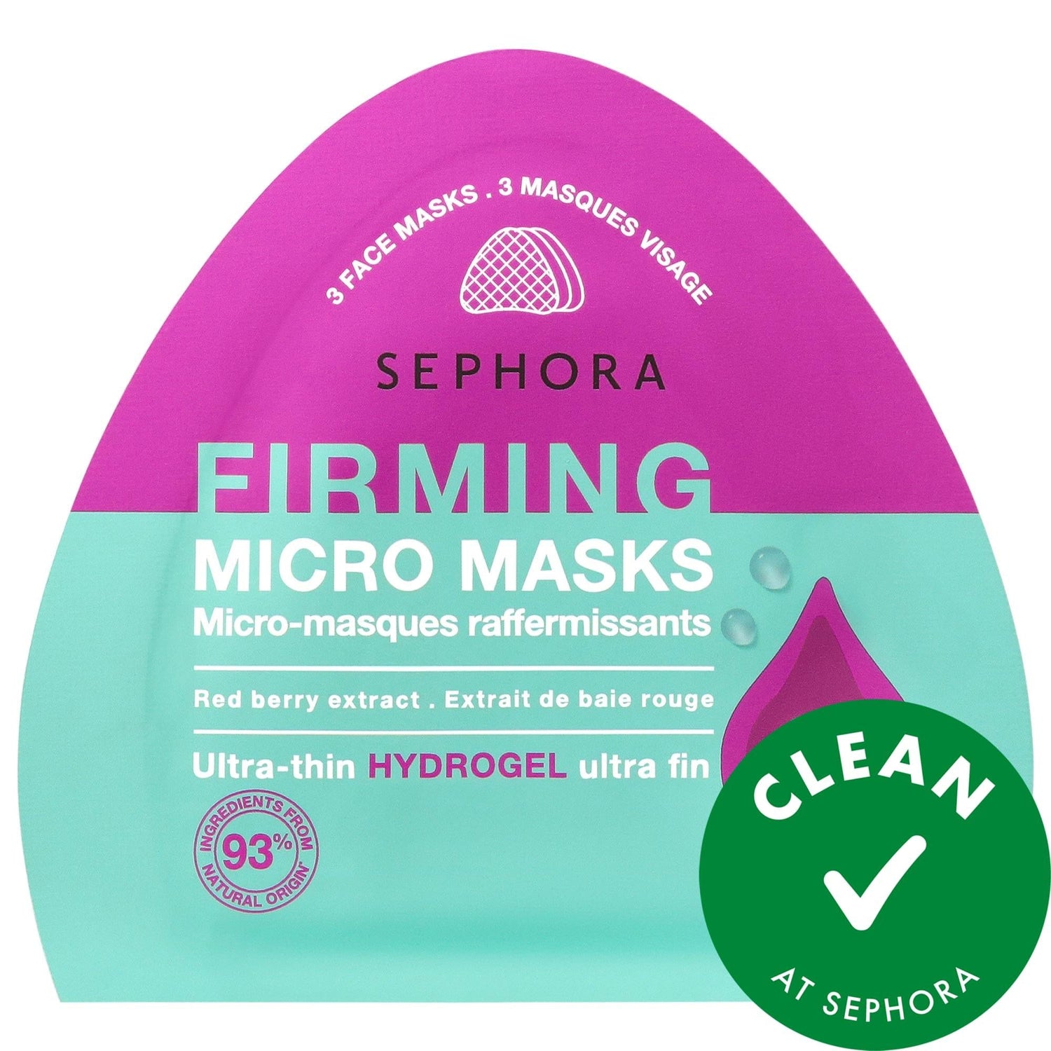 Sephora Collection Hydrogel Micro Masks: Targeted Skincare Treatment for Redness, Firming &amp; Oil Control - Plant-Based Soothing &amp; Firming Face Masks