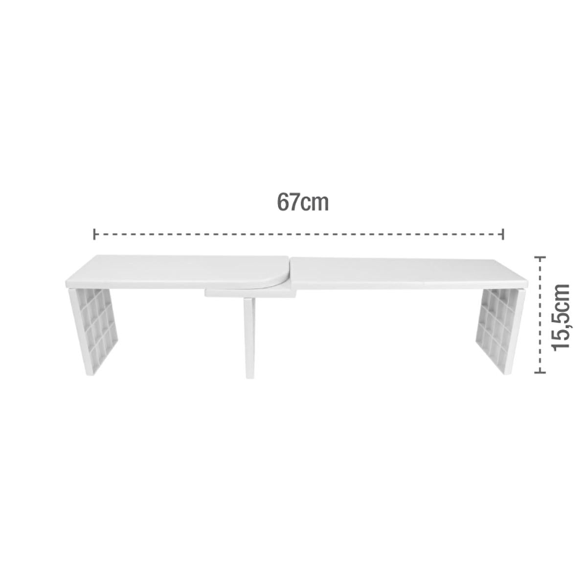 Decobella Adjustable Shelf Organizer - Rotating Storage Solution for Home Organization
