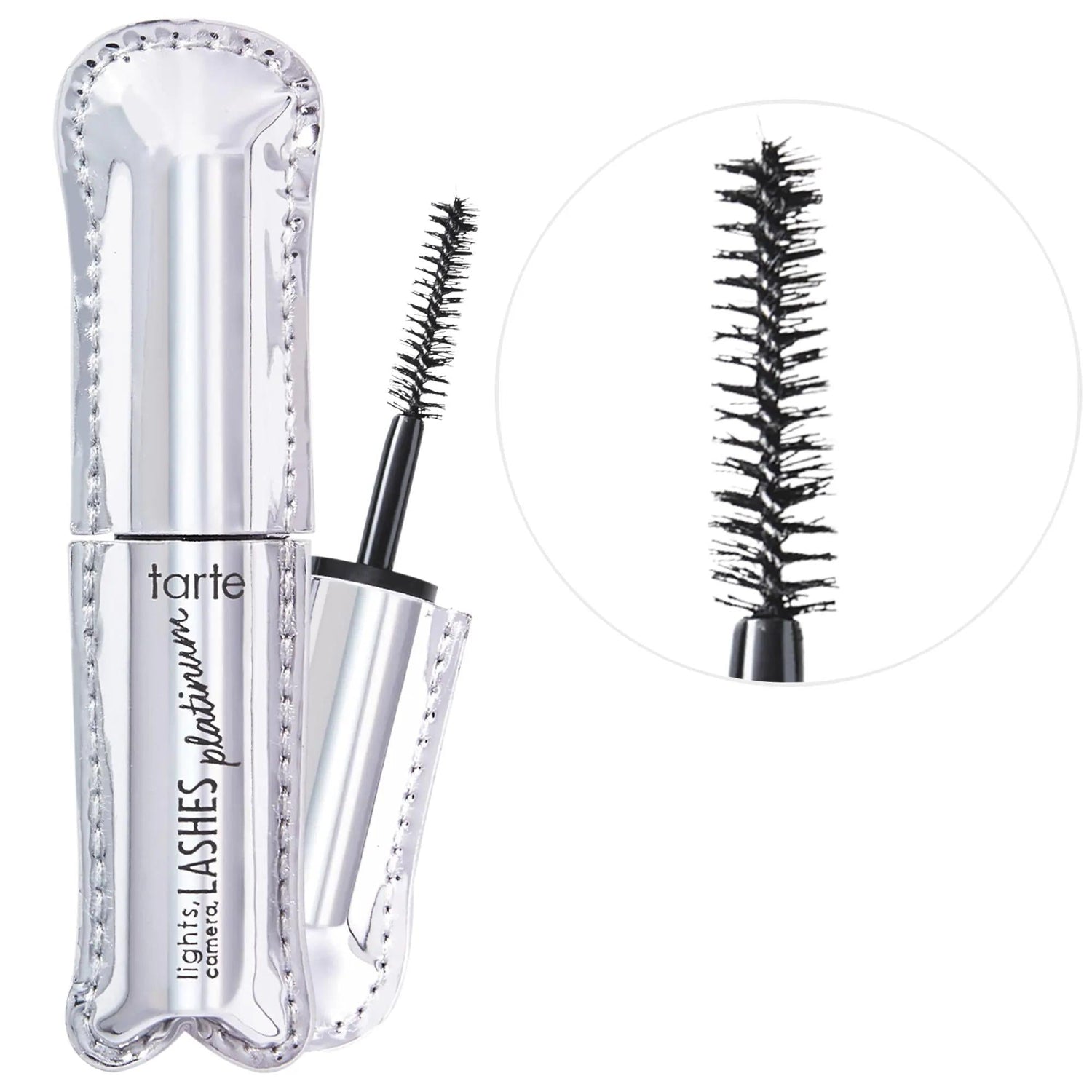 Lights, Camera, Lashes Volumizing Platinum Mascara - Long-Lasting, Smudge-Proof, Nourishing Lash Serum for Fuller Lashes