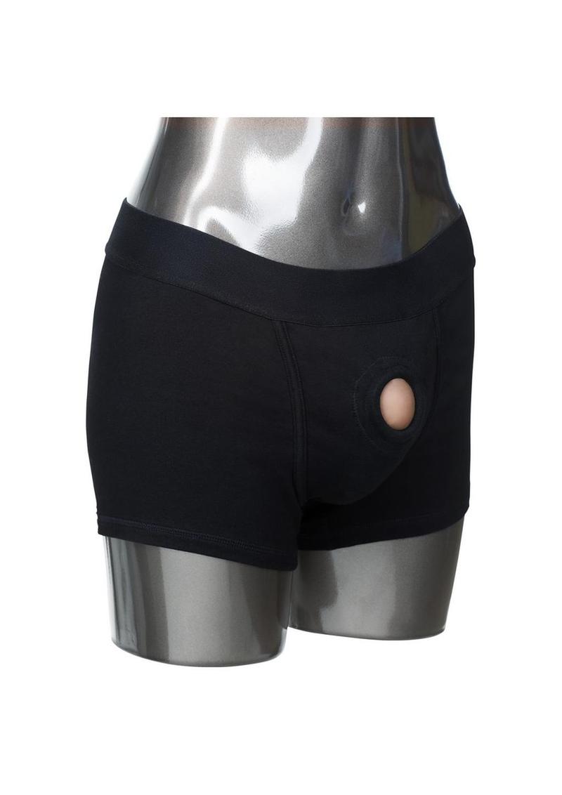 CalExotics Packer Gear Black Boxer Brief Harness Strap-On Wear