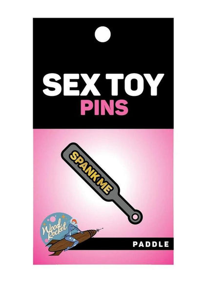 Spank Me Paddle Enamel Pin By Sex Toy Edition