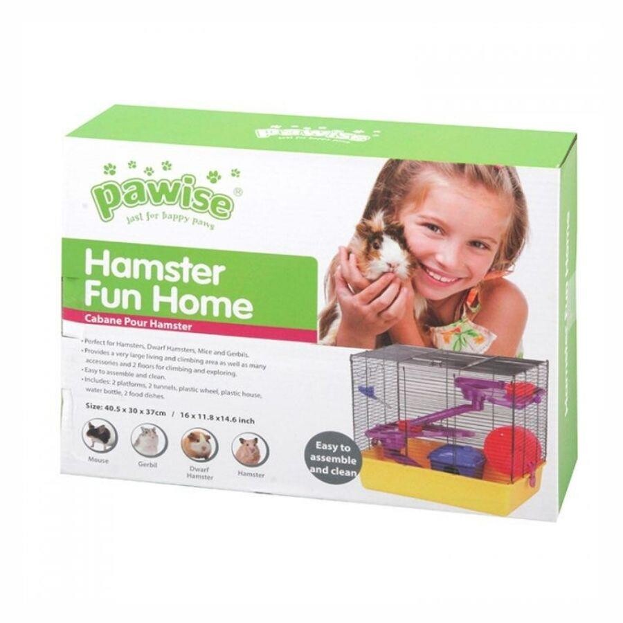 Pawise Hamster Cage with Accessories 41x30x37 cm