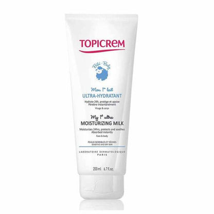 Topicrem Baby Moisturizing Milk - Hypoallergenic, Paraben-Free, Gentle Skincare for Sensitive Skin