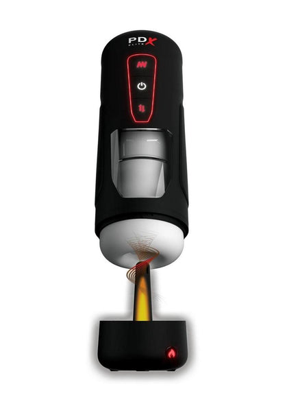 P.D.X. Elite Milk Me Hotter Rechargeable Stroker Thrusts And Vibrates