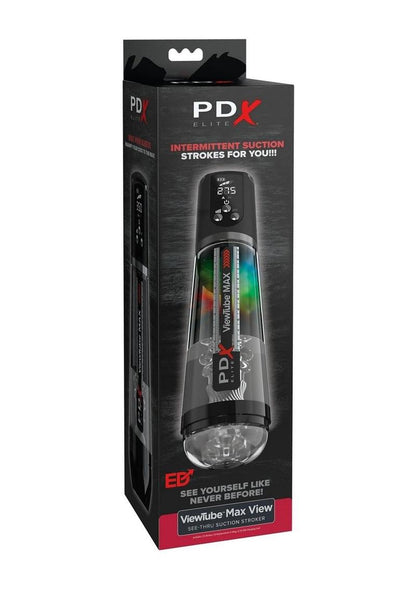 PDX Elite ViewTube Max View Rechargeable See-Thru Suction Stroker