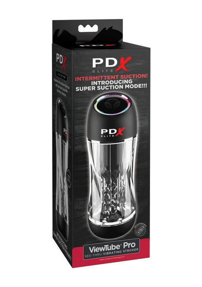 PDX Elite ViewTube Pro Rechargeable See-Thru Vibrating Stroker