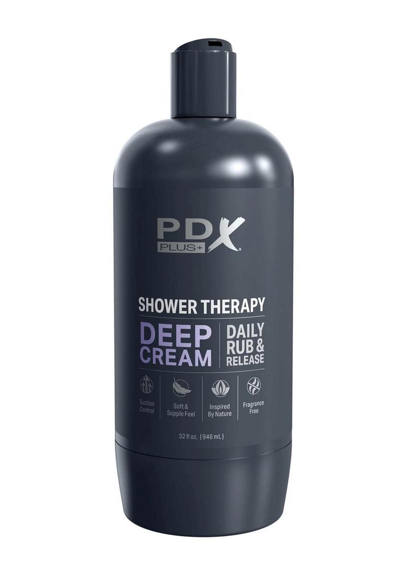 PDX Plus Shower Therapy Deep Cream Discreet Stroker