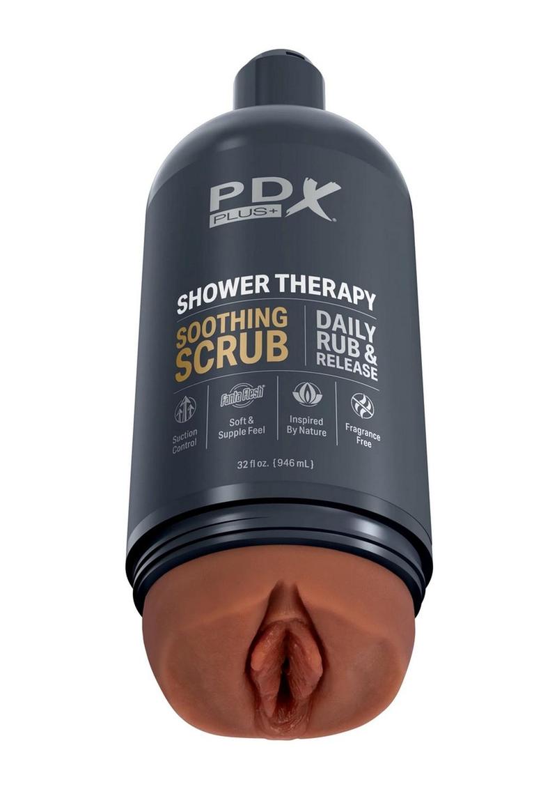 PDX Plus Shower Therapy Soothing Scrub Discreet Masturbator