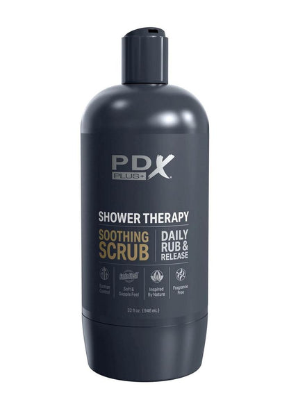 PDX Plus Shower Therapy Soothing Scrub Discreet Masturbator