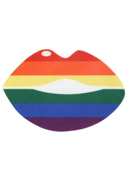 Peekaboos Pride Lips Pasties Rainbow And Iridescent Blue Covers