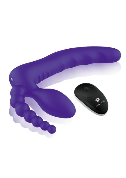 Pegasus DP Strapless Silicone Strap-On with Remote Control
