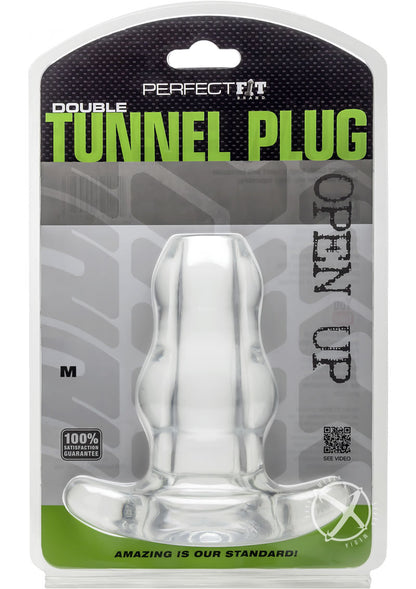 Perfect Fit Double Tunnel Plug Medium Clear