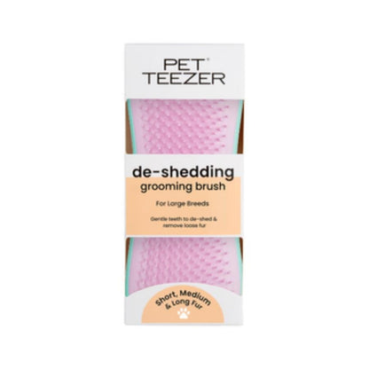 Pet Teezer De-Shedding and Dirt Removing Pink Dog Brush