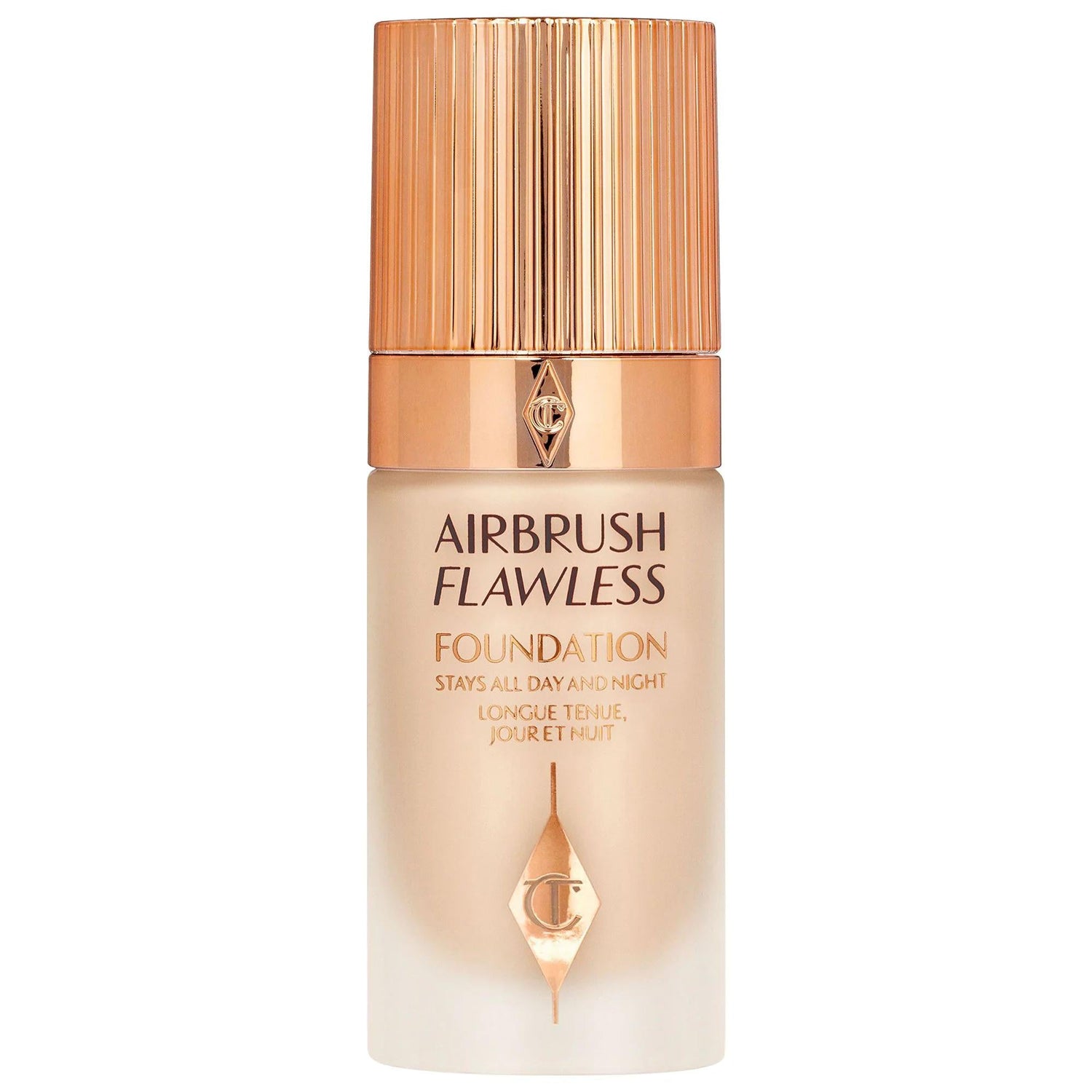 Charlotte Tilbury Airbrush Flawless Foundation: Full Coverage, Longwear, Matte Finish &amp; Wrinkle Reducing Liquid Foundation