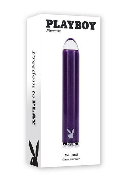 Playboy Amethyst Rechargeable Glass Vibrator