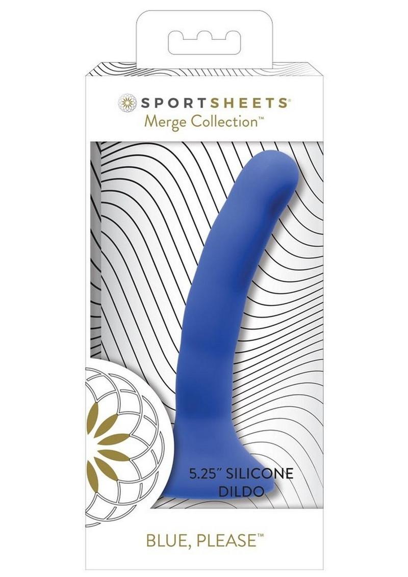 Sportsheets Blue, Please  Body Safe Silicone Dildo