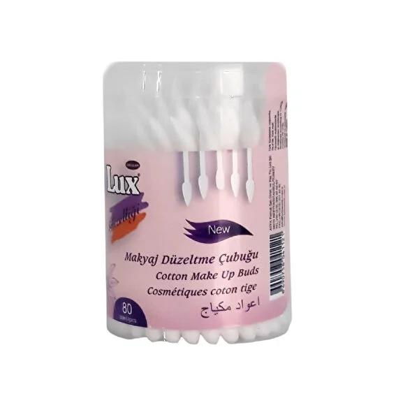 Lux Makeup Remover Swabs - 80 Precision Cotton Swabs for Flawless Touch-Ups &amp; Easy Smudge Correction