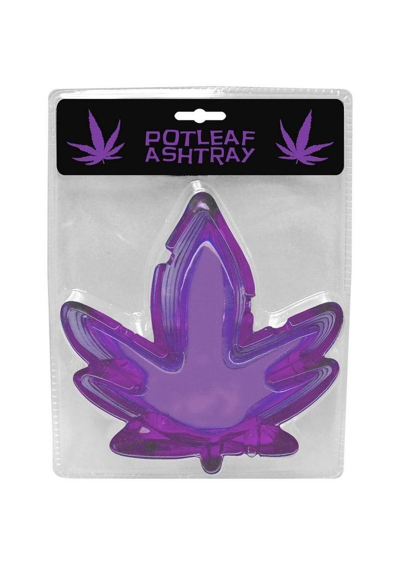Purple Potleaf Ashtray Stylish Marijuana Leaf Design for Smokers