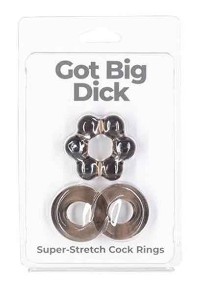 PowerBullet Got Big Dick Super Stretch Cock Rings