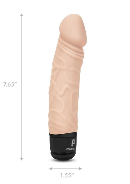 PowerCocks 6 Inch Silicone Rechargeable Realistic Vibrator