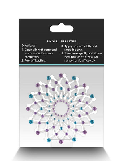 Pretty Pasties Charm II Blue And Purple One Pair