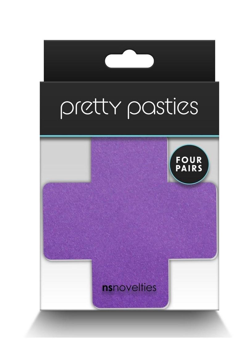 Pretty Pasties Purple Cross With Pairs Self-Adhesive