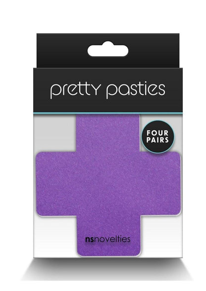 Pretty Pasties Purple Cross With Pairs Self-Adhesive