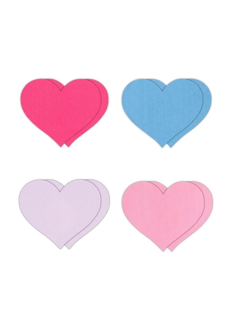 Pretty Pasties Heart II Multicolor Self-Adhesive Nipple Covers