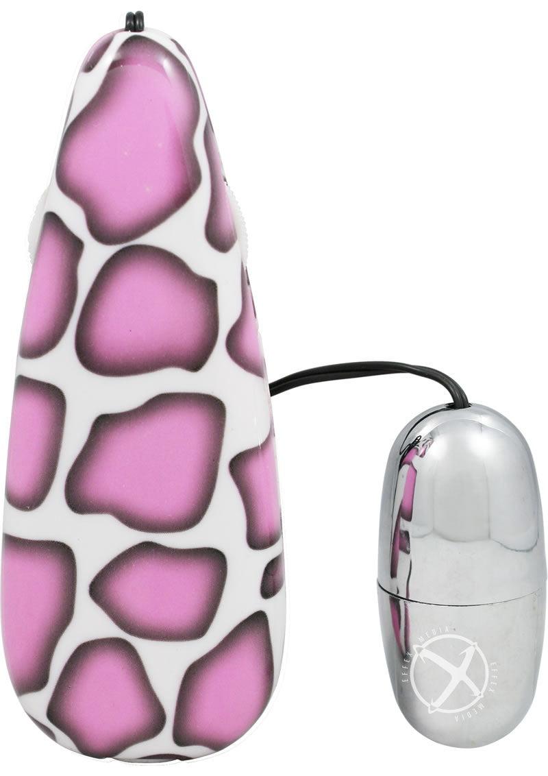 Primal Instinct Zebra Print Bullet Vibrator