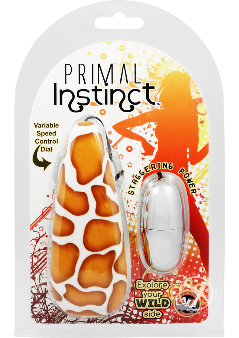 Primal Instinct Zebra Print Bullet Vibrator