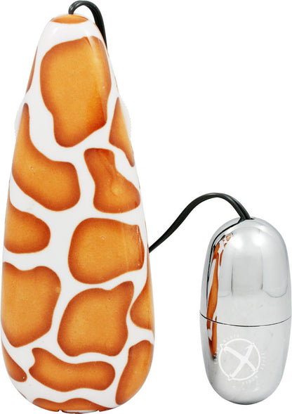 Primal Instinct Zebra Print Bullet Vibrator