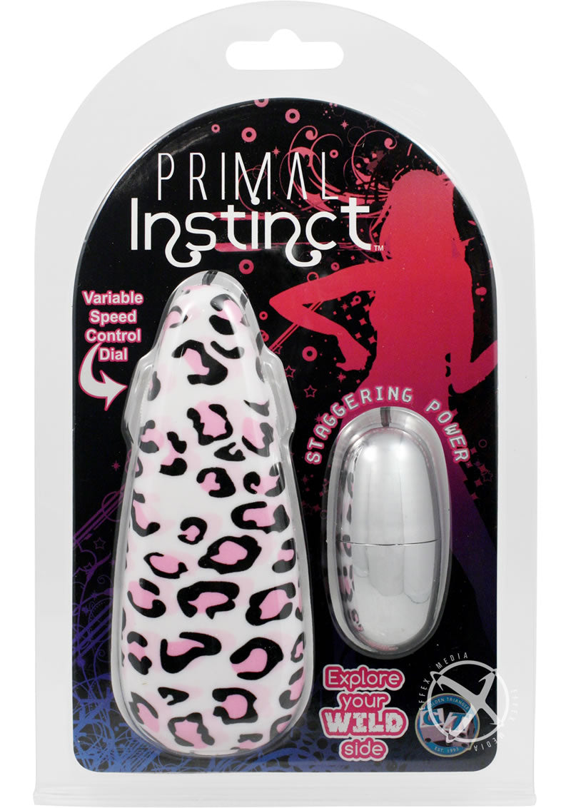Primal Instinct Zebra Print Bullet Vibrator