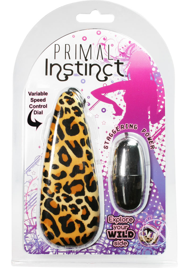 Primal Instinct Zebra Print Bullet Vibrator