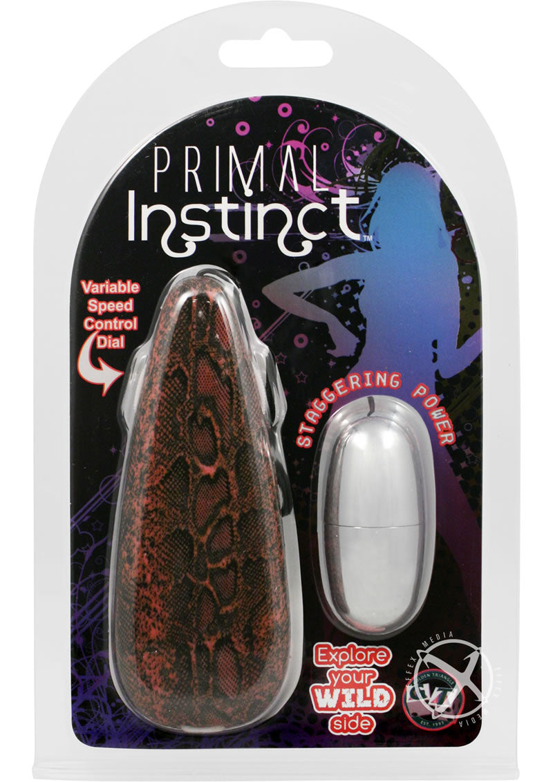 Primal Instinct Zebra Print Bullet Vibrator